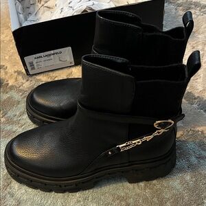 Karl Lagerfeld Black Laelith Boot